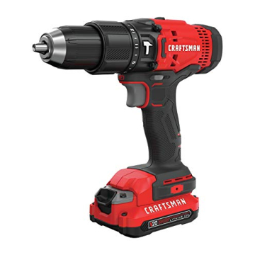 CRAFTSMAN V20 Cordless Hammer Drill Kit with 2 Batteries and Charger - Power and Performance for All...