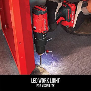 CRAFTSMAN V20 Cordless Drill Kit with 2 Batteries