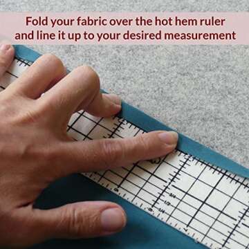 Madam Sew Hot Hem Ruler: Perfect for Quilting & Sewing