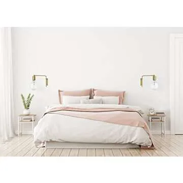 Bloomingville Metal Wall Lamp Gold Electroplated Finish