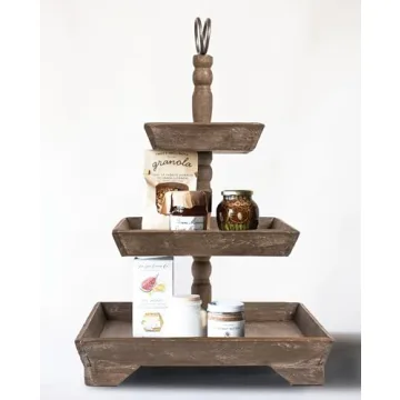 Elegant 3 Tier Decorative Tray - Perfect for Home
