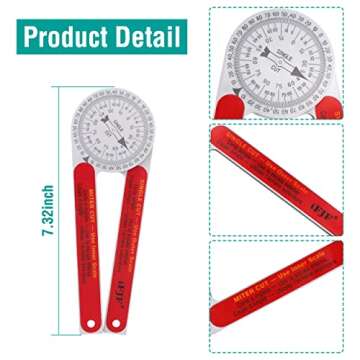 Precision iFJF Miter Saw Protractor for Carpenters & DIYers