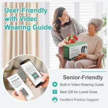 Leg Massager for Circulation and Pain Relief - 4-in-1 with Heat Therapy