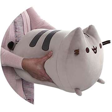 GUND Pusheen The Cat Squisheen Log Plush - Super Soft, Cuddly Stuffed Animal for Ages 1+