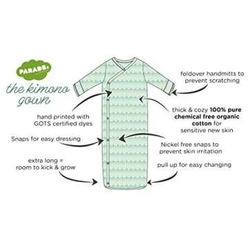 PARADE Kimono Gowns in Essentials Fog for Babies