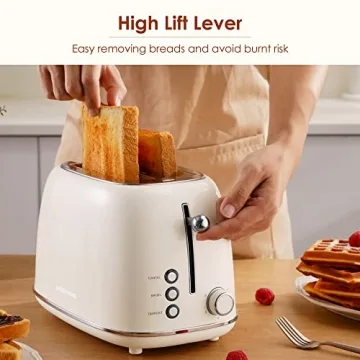 REDMOND Retro 2 Slice Toaster with 6 Bread Settings