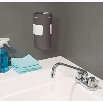 iDesign iD Cleaning Supplies Canister - Charcoal Gray