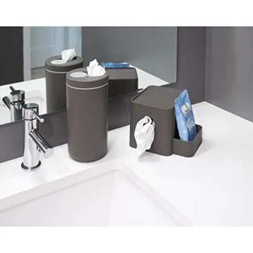 iDesign iD Cleaning Supplies Canister - Charcoal Gray
