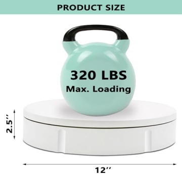 Prolee 12 Inch Rotating Turntable with Remote Control