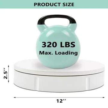 Prolee 12 Inch Rotating Turntable with Remote Control