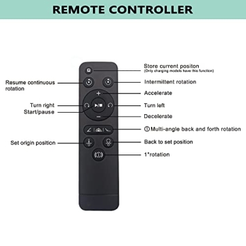 Prolee 12 Inch Rotating Turntable with Remote Control