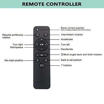 Prolee 12 Inch Rotating Turntable with Remote Control