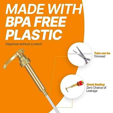 Coffee Syrup Variety Pack - Vanilla and Caramel Syrup for Coffee with 2 Jimoco Syrup Pump Dispenser Compatible with 25.4 Ounces Syrup Bottle for Vanilla and Caramel Flavored Coffee