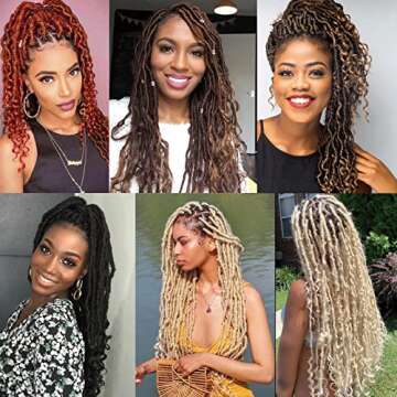 Leeven 24 Inch Goddess Faux Locs - Ombre Blonde Crochet Hair