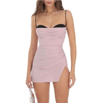 Women Backless Bodycon Mini Dress for Parties and Festivals