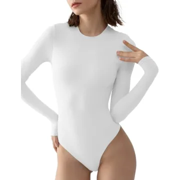 PUMIEY Long Sleeve Bodysuit: Soft, Stylish & Versatile in Every Color