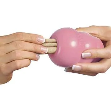 KONG - Puppy and Ziggies - Puppy Toys for Teething with Treats (Colors May Vary) - for Small Puppies