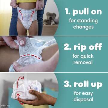 Pampers Swaddlers 360 Pull-On Diapers, Size 5, 116 Count, with Sensitive Baby Wipes, 4 Flip-Top Packs (336 Wipes Total) [Packaging May Vary]