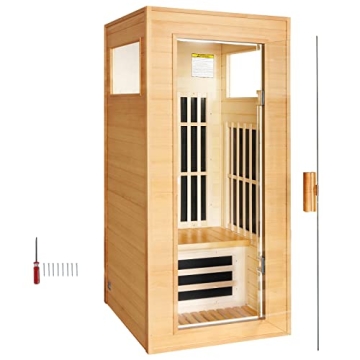 Far Infrared Indoor Sauna - Single Person Spa Experience