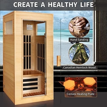 Far Infrared Indoor Sauna - Single Person Spa Experience