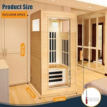 Far Infrared Indoor Sauna - Single Person Spa Experience