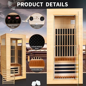 Far Infrared Indoor Sauna - Single Person Spa Experience