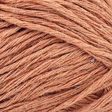 (1 Skein) Lion Brand Yarn Just Hemp Bulky Yarn, Clay