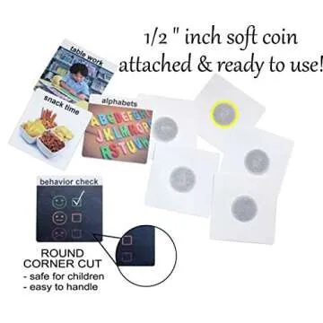 Smile4Autism Small 1.5"x1.5" Loose Visual Picture Cards, Receptive and Expressive Language, Speech Articulation Therapy, ASD, ADD, ADHD, Apraxia, & Stroke Patients.