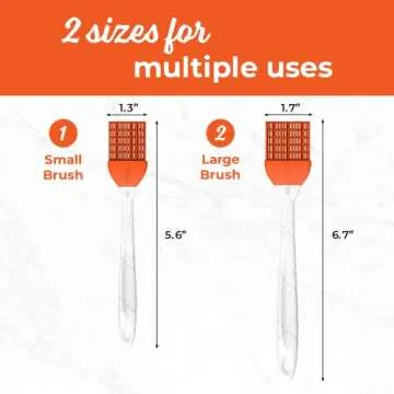 M Kitchen World Silicone Basting Brush Set 2 Pieces