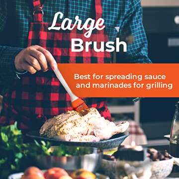 M Kitchen World Silicone Basting Brush Set 2 Pieces