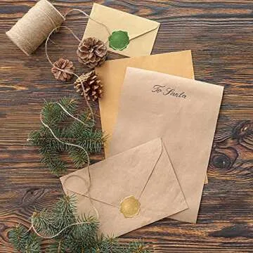 540 Christmas Wax Seal Stickers for Charming Invitations