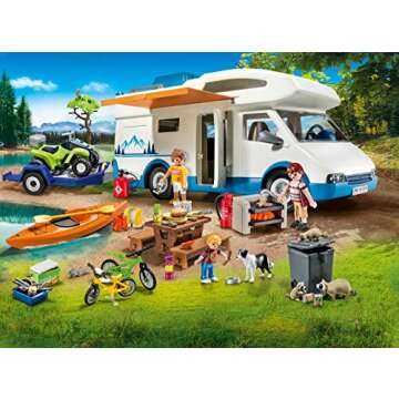 Playmobil Camping Mega Set Toy, Multicolor