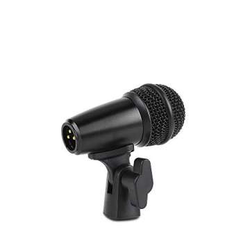 XTUGA New MI7 7-Piece Wired Dynamic Drum Mic Kit Whole Metal- Kick Bass Microphone Set Use for Drums Vocal Other Instrument Complete with Thread Clip Inserts Mics Holder