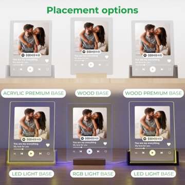 CRYPTONITE Acrylic Personalized Gifts Spotify Plaque | Personalized Valentine Gifts for Wife, Husband, Girlfriend or Boyfriend | Customized Gifts for Couples with Your Favorite Song & Photo