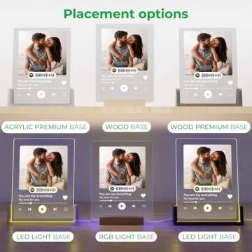 CRYPTONITE Acrylic Personalized Gifts Spotify Plaque | Personalized Valentine Gifts for Wife, Husband, Girlfriend or Boyfriend | Customized Gifts for Couples with Your Favorite Song & Photo