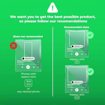 CRYPTONITE Acrylic Personalized Gifts Spotify Plaque | Personalized Valentine Gifts for Wife, Husband, Girlfriend or Boyfriend | Customized Gifts for Couples with Your Favorite Song & Photo