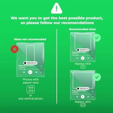 CRYPTONITE Acrylic Personalized Gifts Spotify Plaque | Personalized Valentine Gifts for Wife, Husband, Girlfriend or Boyfriend | Customized Gifts for Couples with Your Favorite Song & Photo