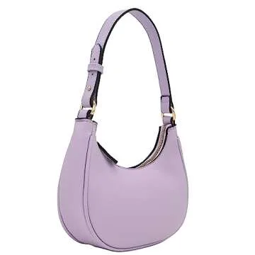 FashionPuzzle Stylish Lavender Crescent Shoulder Bag for Every Occasion