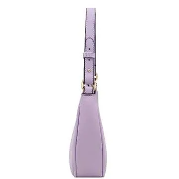 FashionPuzzle Small Crescent Shoulder Bag in Lavender