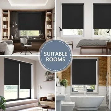 AOSKY Blackout Cordless Roller Shades for Superior Light Control