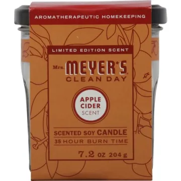 Mrs. Meyer's Apple Cider Candle - Eco-Friendly & Aromatic