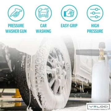 MTM Hydro SGS28 Pressure Washer Trigger Gun with Installed Stainless Steel Connection Fittings