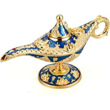 Vintage Aladdin Magic Genie Lamp - Classic Arabian Costume Accessory