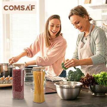 Elegant Airtight Glass Storage Containers for Food