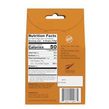 Wedderspoon Manuka Honey Drops with Echinacea for Throat Relief