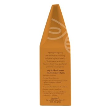 Wedderspoon Manuka Honey Drops with Echinacea for Throat Relief