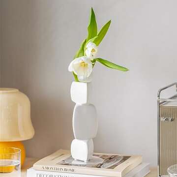 Cute Vase - Unique Triangle Flower Vase for Modern Decor