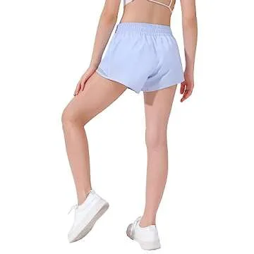 Aurefin Girls Lightweight Running Shorts with Pocket
