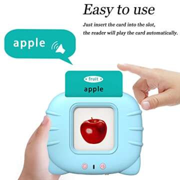 Startcan Talking Flash Cards for Toddlers 1 2 3 4 5, Speech Therapy Toys Autism Toys, ABC 123 Sight ...