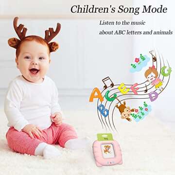 Startcan Talking Flash Cards for Toddlers 1 2 3 4 5, Speech Therapy Toys Autism Toys, ABC 123 Sight Words Etc, Educational Learning Interactive Toys with Giftable Package